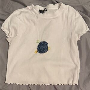 Forever 21 Classic White Ribbed Tee